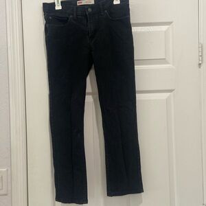 Size 12 husky 32x27 Black Levi’s jeans
